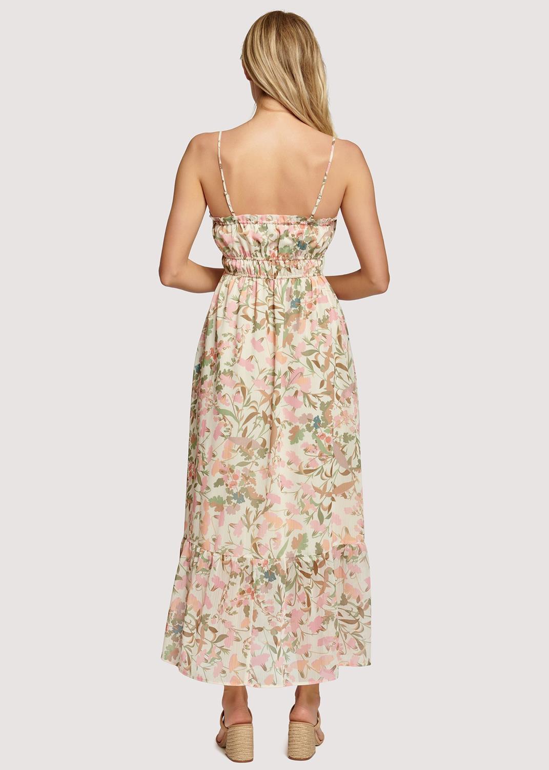 Lost + Wander Pink Wildflowers Maxi Dress