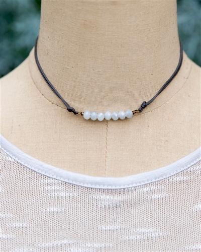 Crystal Bar Necklace