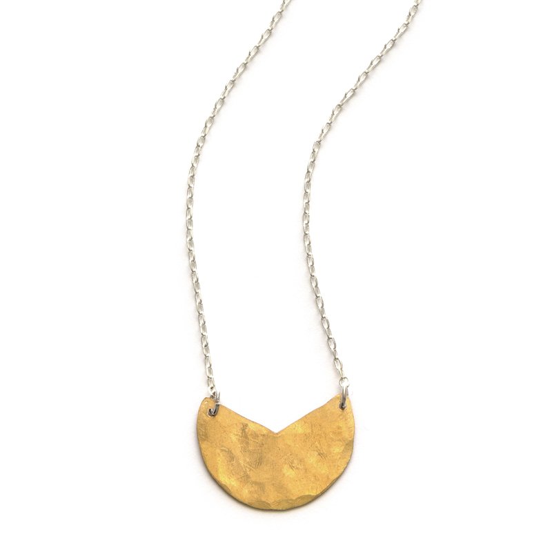 Mixed Metal Tulip Necklace