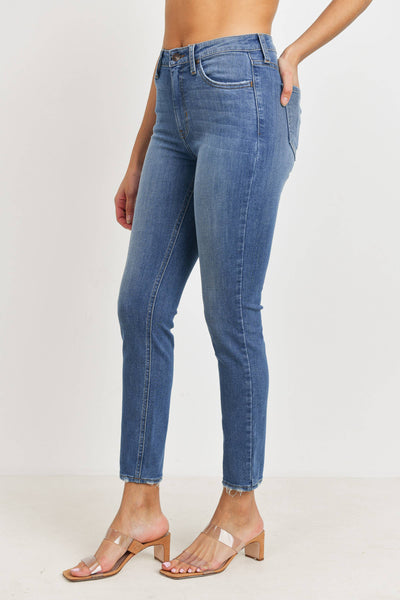 High Rise Vintage Wash Skinny Jeans