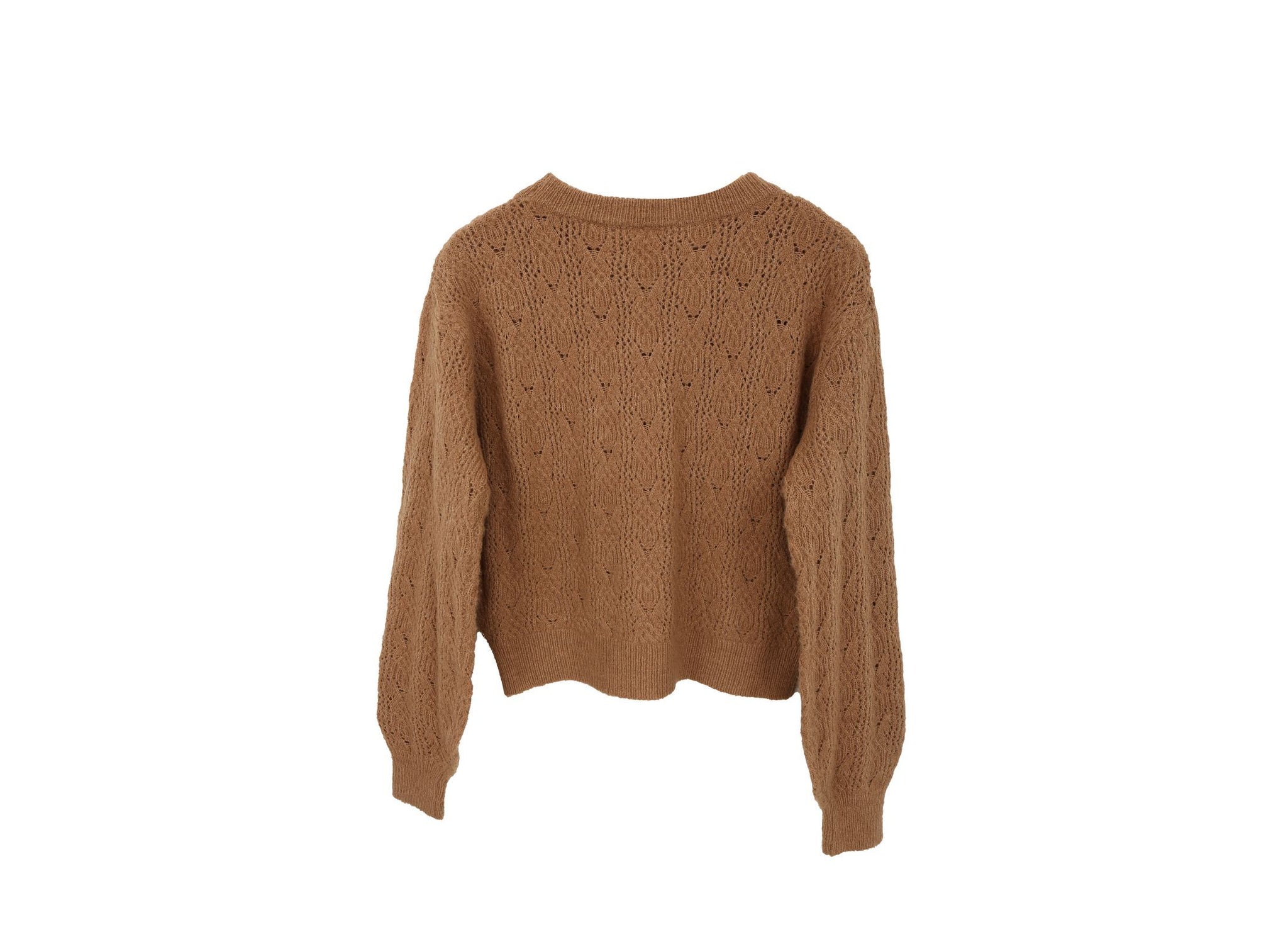 The Korner Camel Cable Sweater