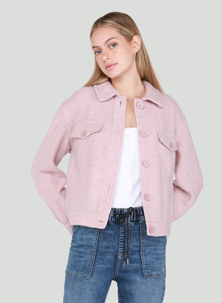 Black Tape Cloud Pink Short Shacket