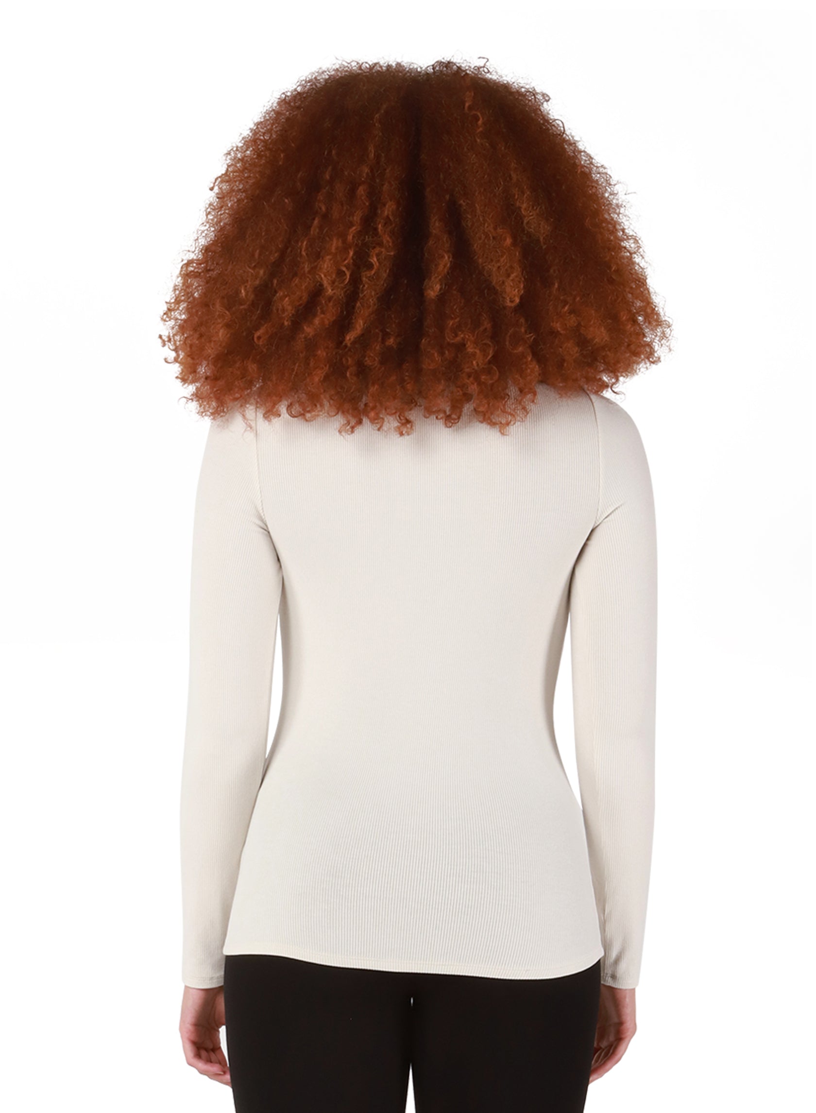 DEX Ribbed Turtleneck Top