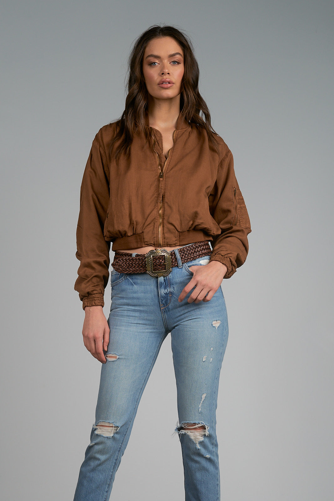Elan Topper Copper Bomber Jacket