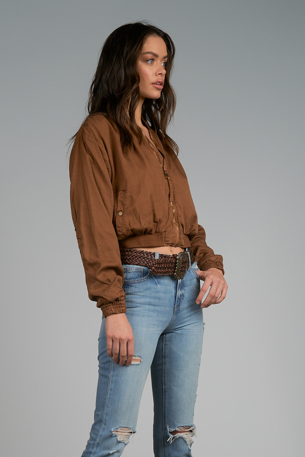 Elan Topper Copper Bomber Jacket