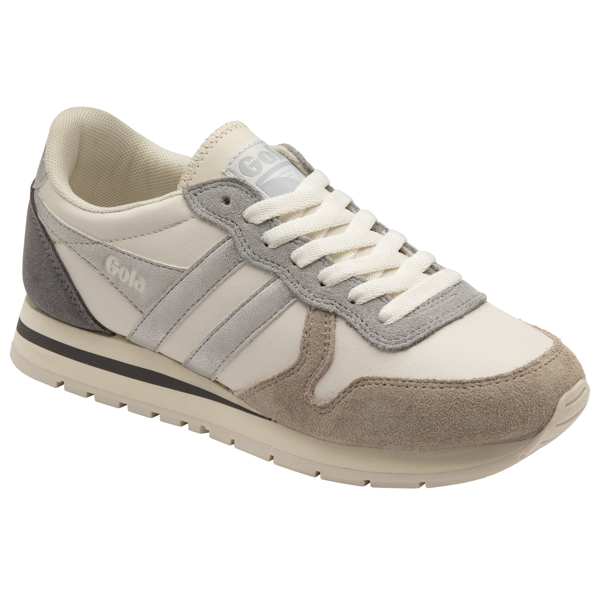 Gola Classic Daytona Quadrant Ash Grey Silver Sneakers