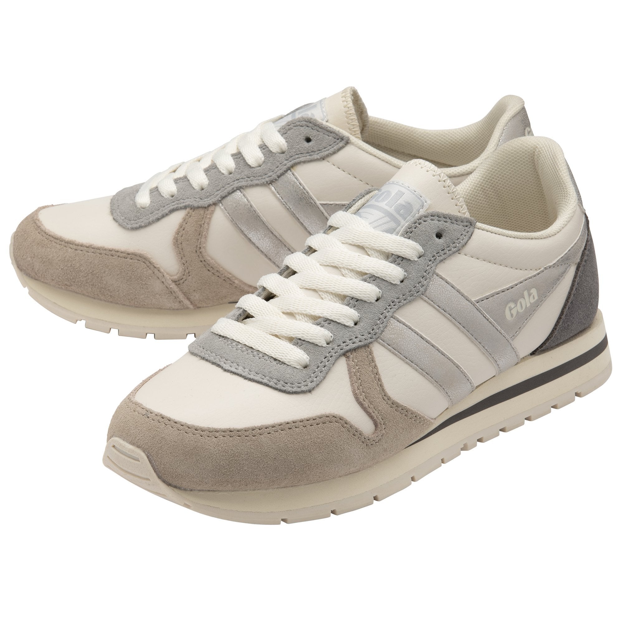 Gola Classic Daytona Quadrant Ash Grey Silver Sneakers