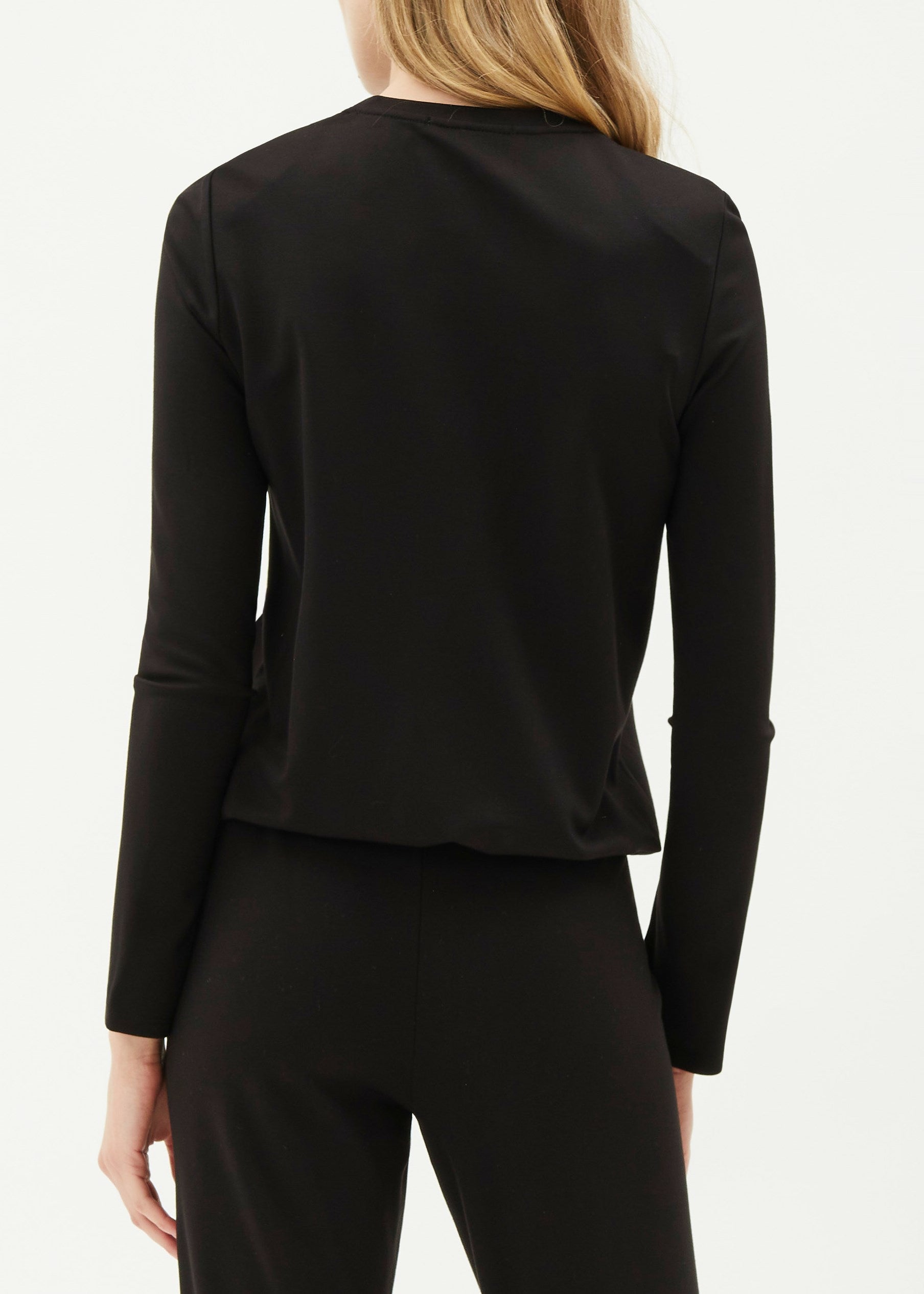 Jamie Light Ponte Top in Black