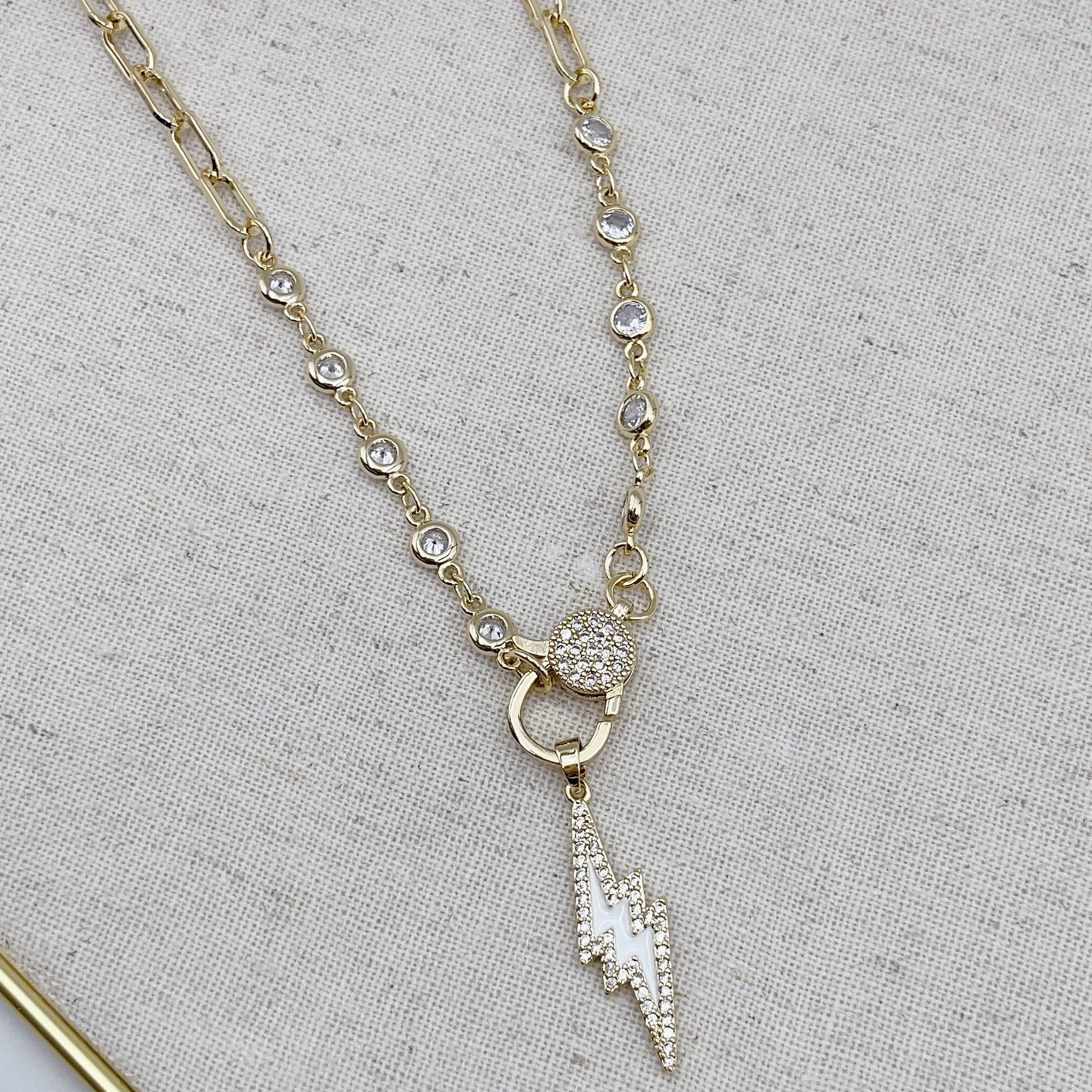 Treasured Jewels White Lightning Necklace