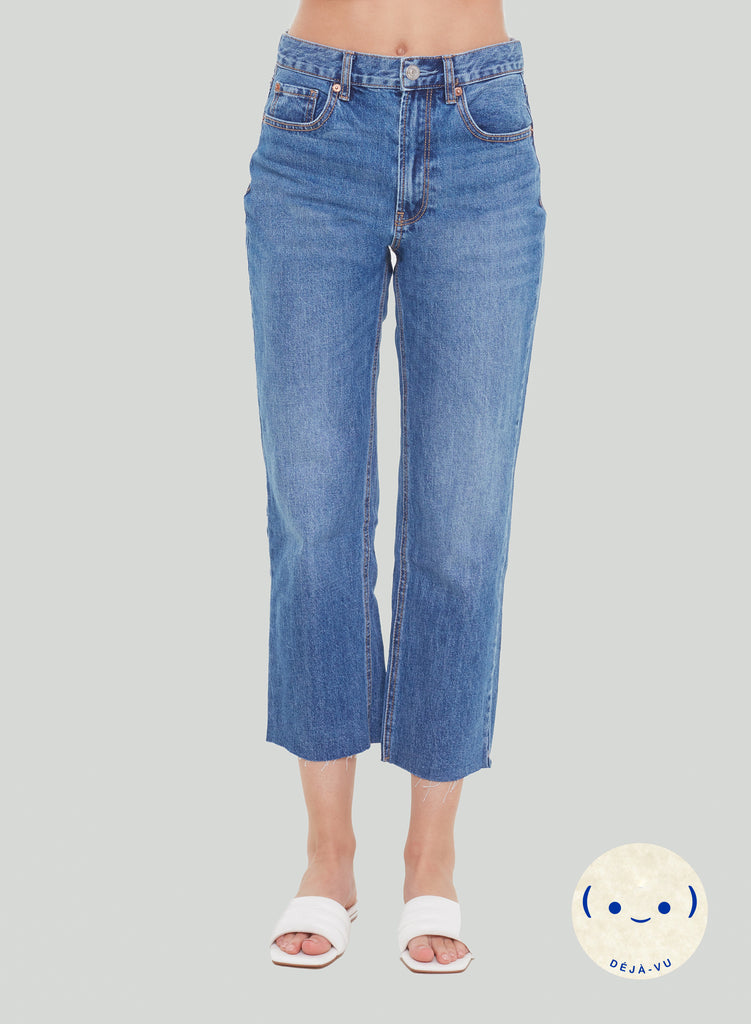 DEX Medium Wash High Rise Everyday Crop Jeans