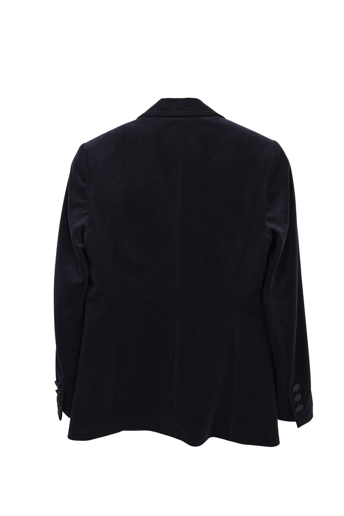 TheKorner Navy Corduroy Velvet Blazer
