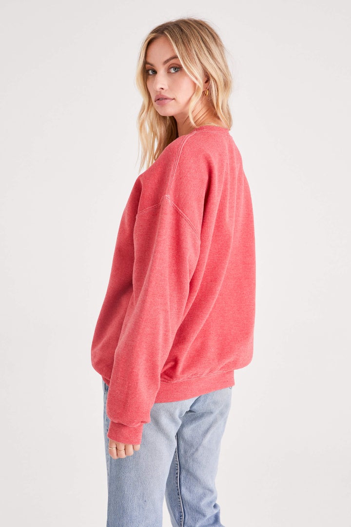 Red Aspen Crew Neck Sweatshirt