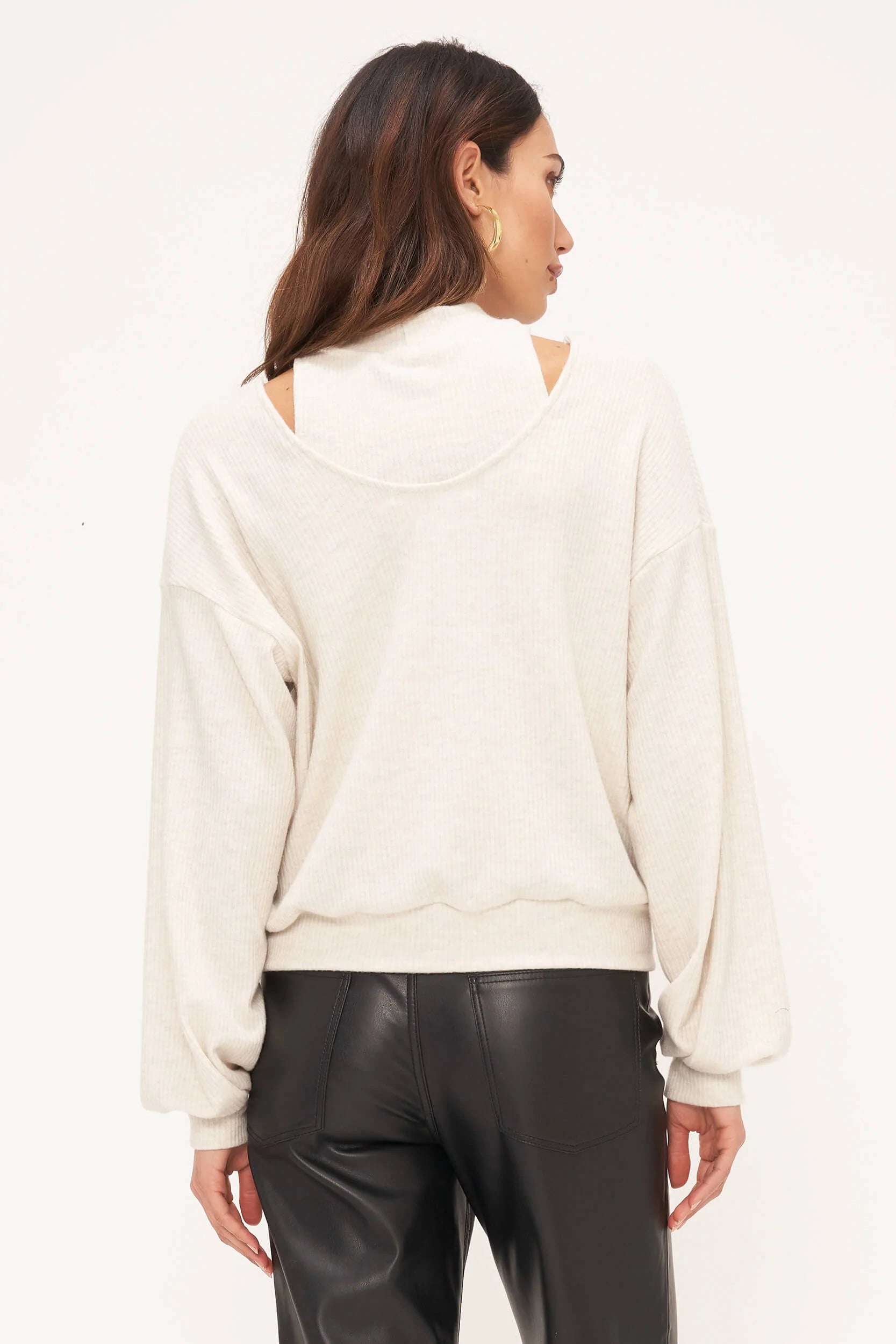 Project Social T Bibi Mock Neck Cardigan Set