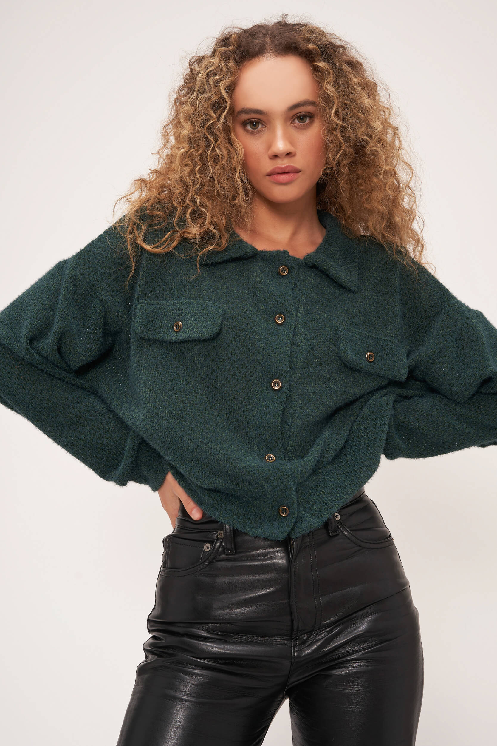 Project Social T Spruce Chenille Jacket