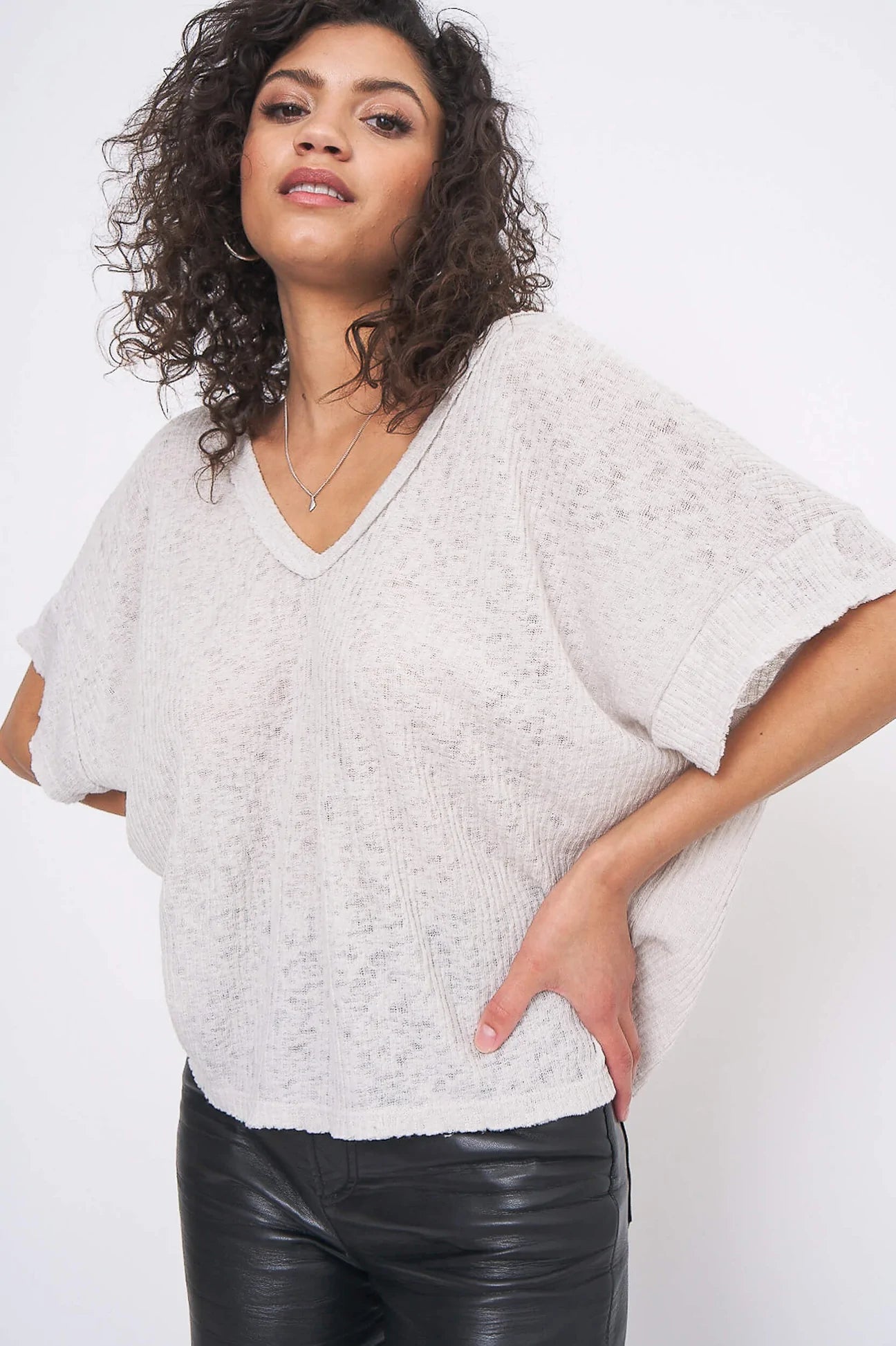 Project Social T Easy to Love Double V Rib Tee