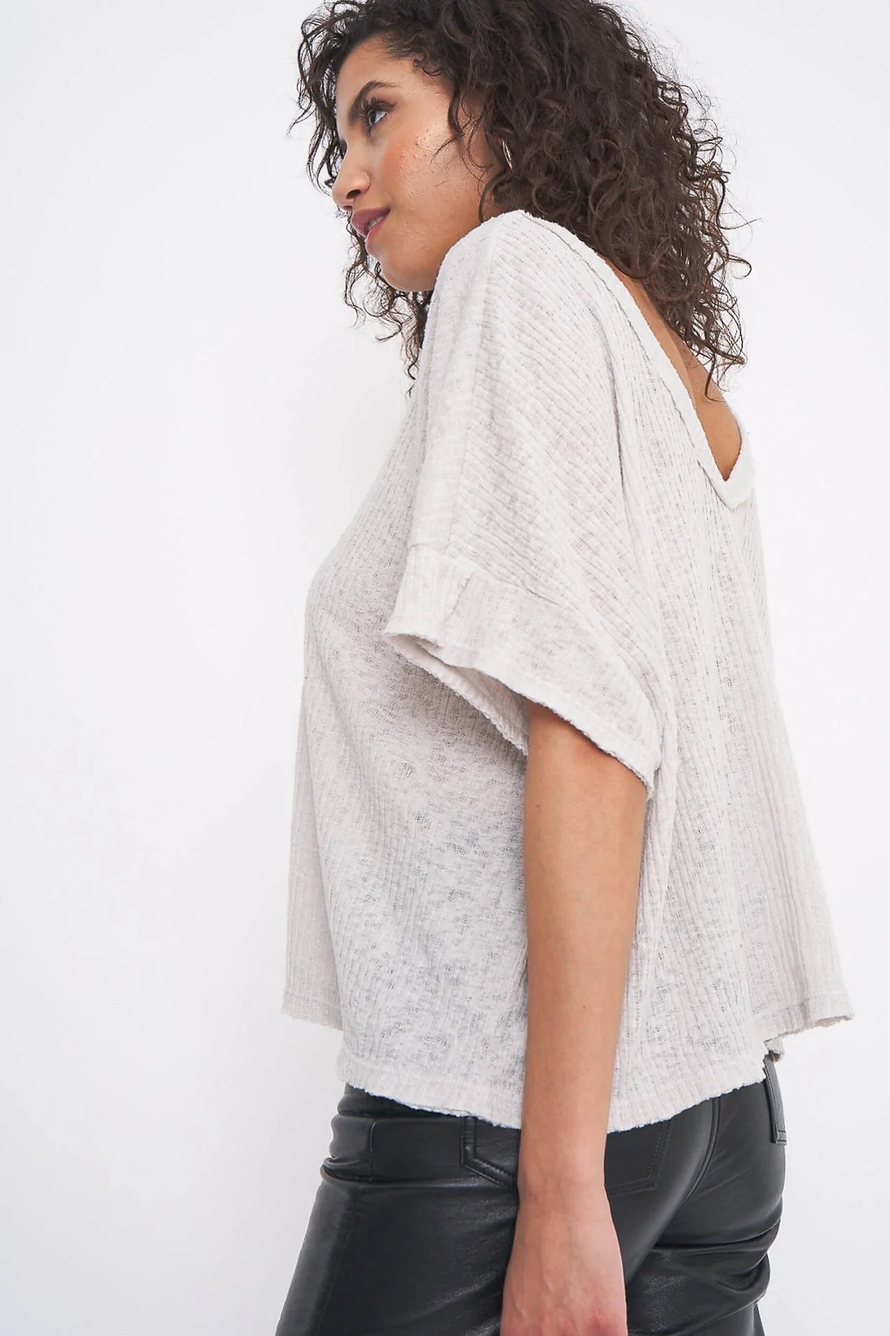 Project Social T Easy to Love Double V Rib Tee