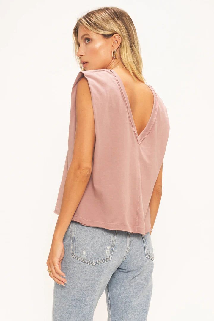 Project Social T Lexi Mauve Exaggerated Top