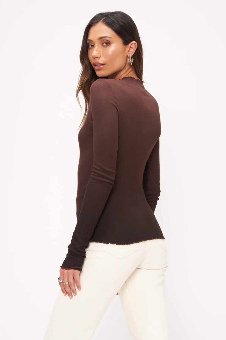 Project Social T Northside French Roast Ombre Top
