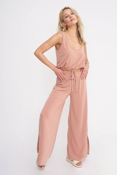 Project Social T Pink Off Topic Wide Leg Pants