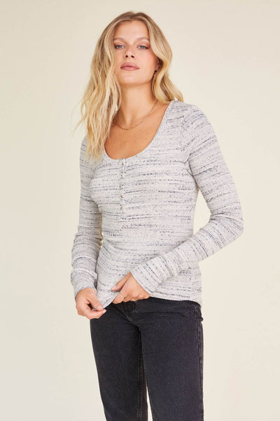 Whisper Cream Thermal Henley