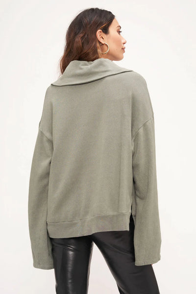 Project Social T Ivory Sorento Half Zip Sweatshirt