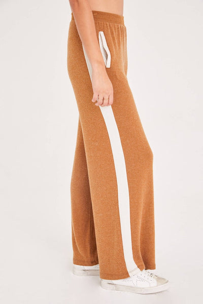 Cinnamon/Oatmeal Sportif Wide Leg Pants