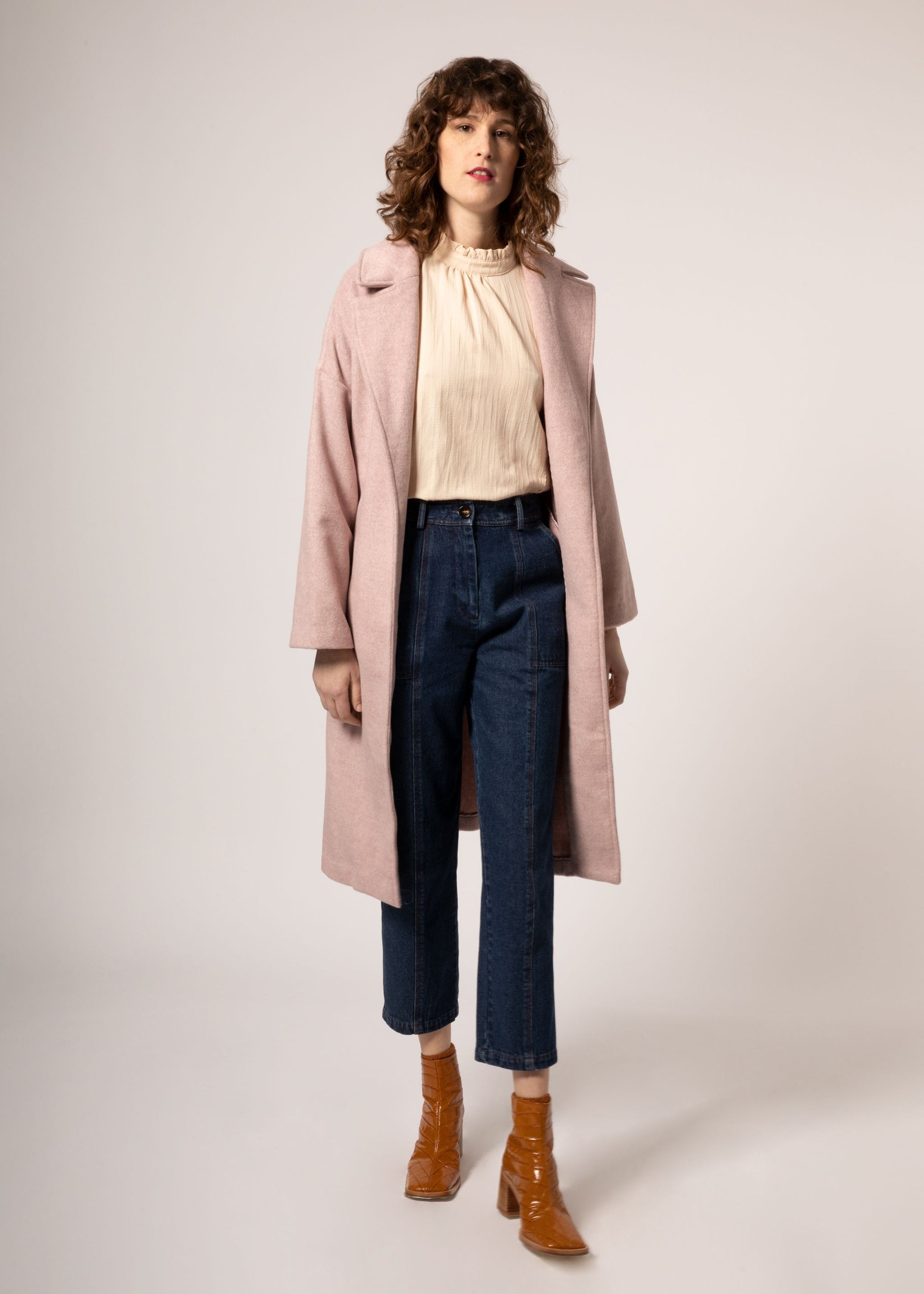 FRNCH Santiago Lilac Trench Coat