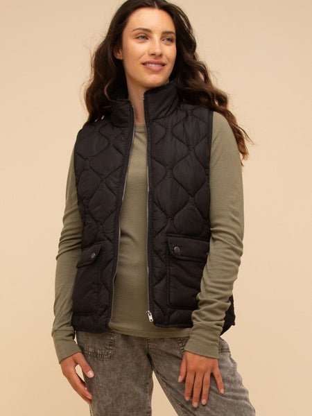 Quilted Zip Front Stratton Vest