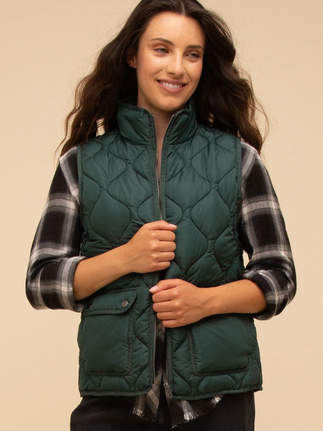 Quilted Zip Front Stratton Vest