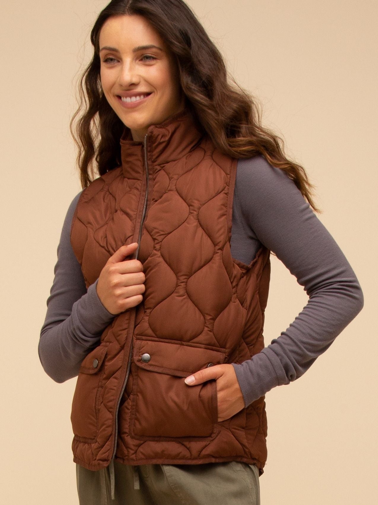 Quilted Zip Front Stratton Vest