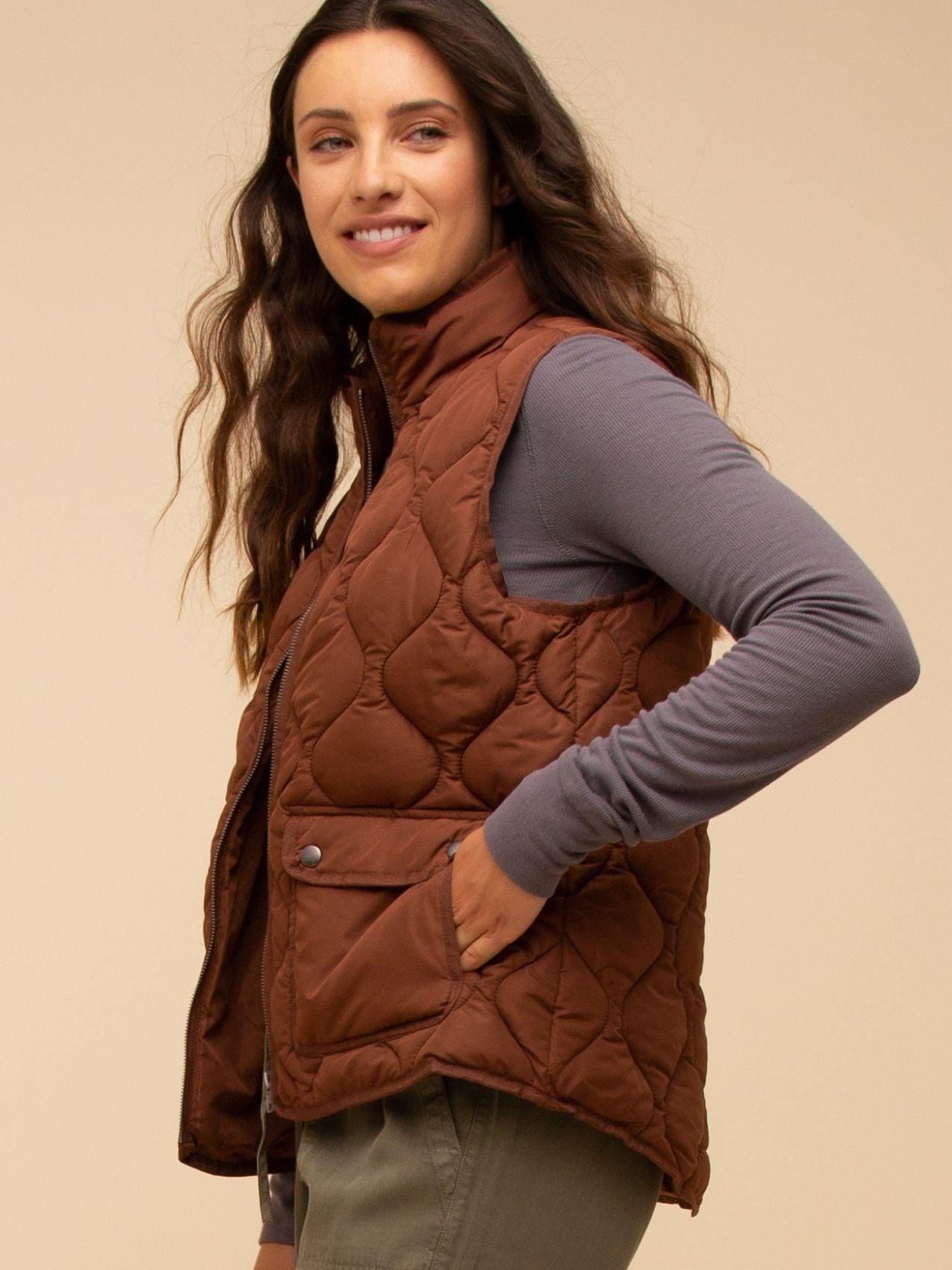 Quilted Zip Front Stratton Vest
