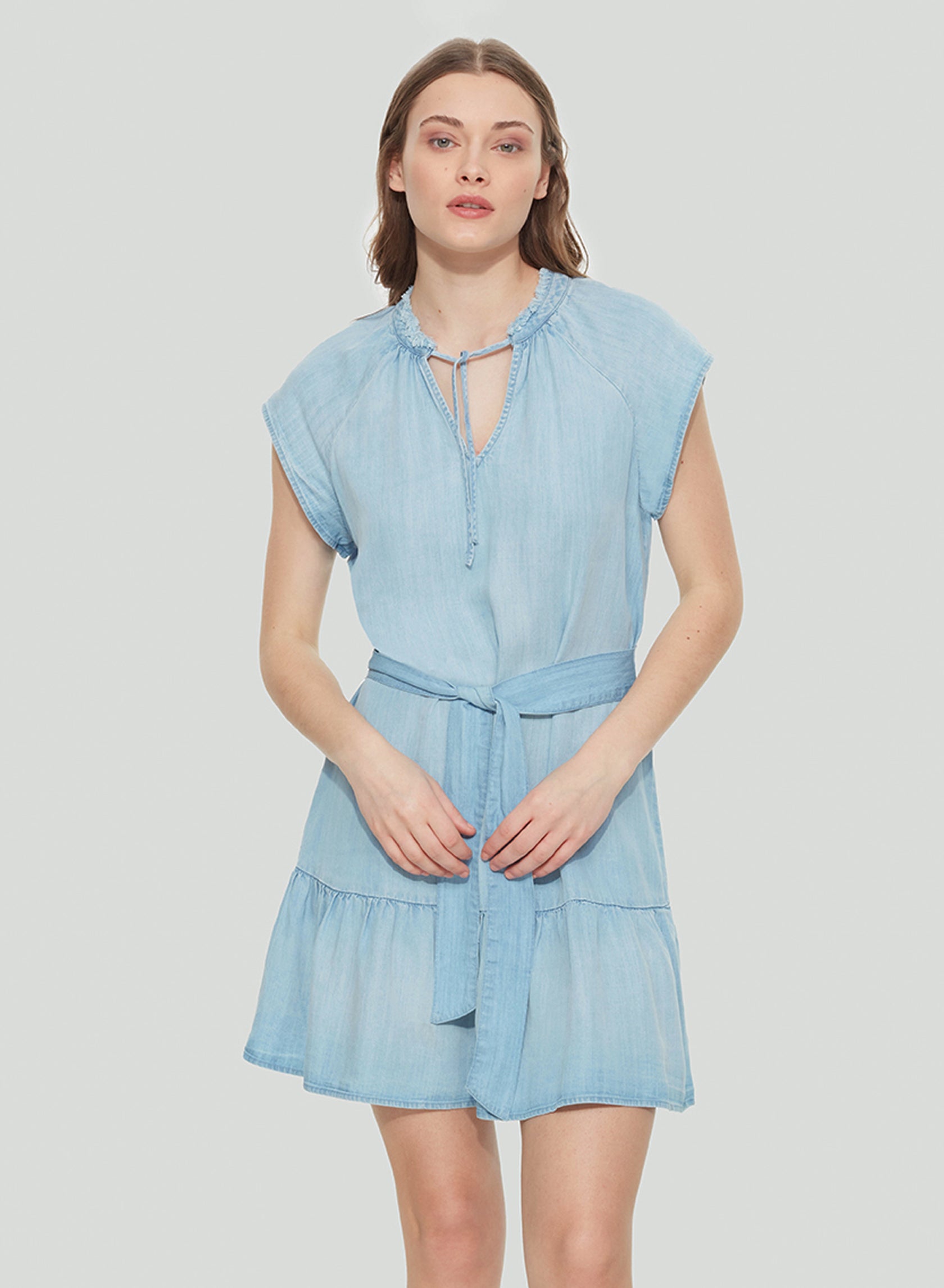 dex denim dress Rodeo Free People