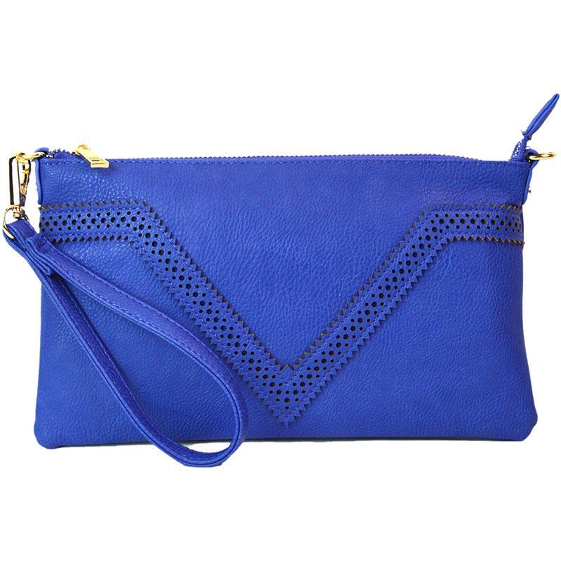 Lattice V-Front Crossbody Purse