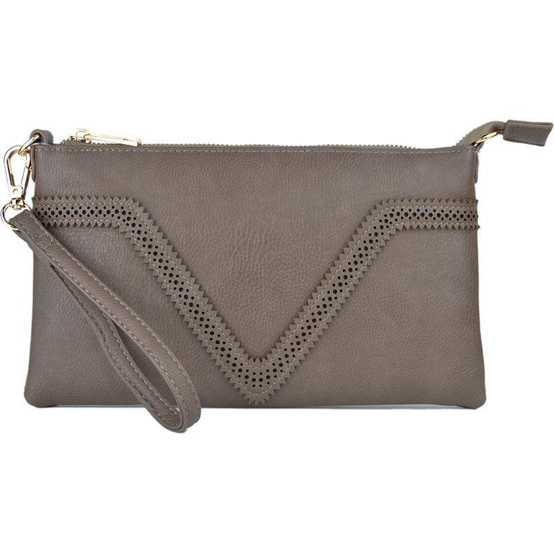 Lattice V-Front Crossbody Purse
