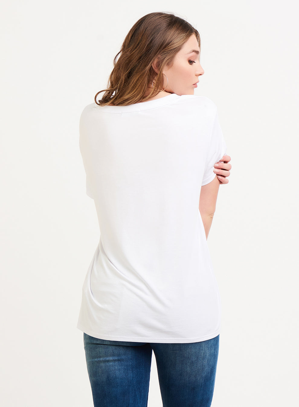 Short Sleeve V-Neck Tee