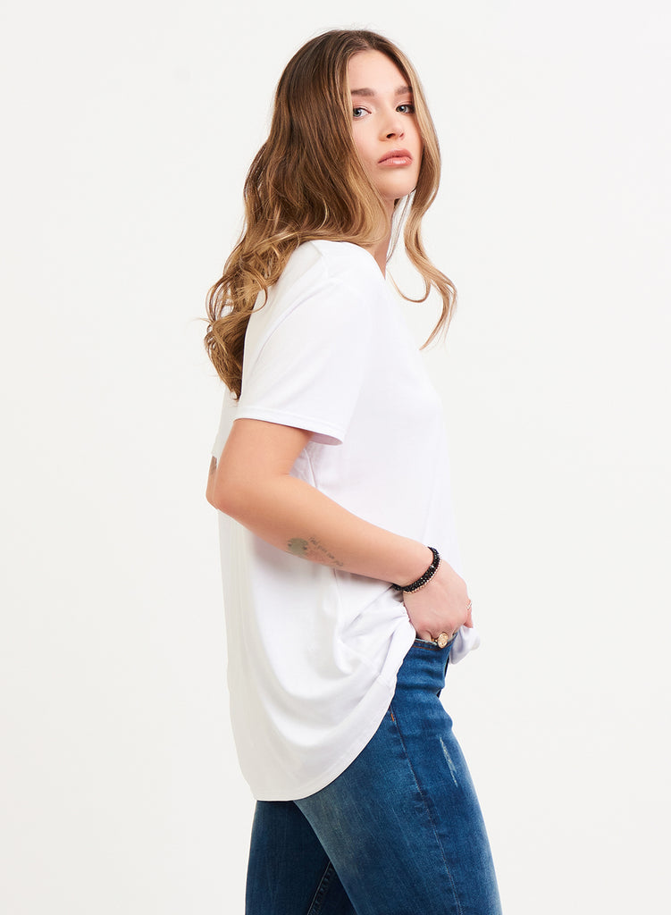 Short Sleeve V-Neck Tee